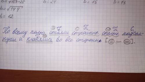 По всему полю стояли стройные спелые подсолнухи и кланялись во все стороны. Выпиши предложение выдел