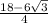 \frac{18-6\sqrt{3} }{4}