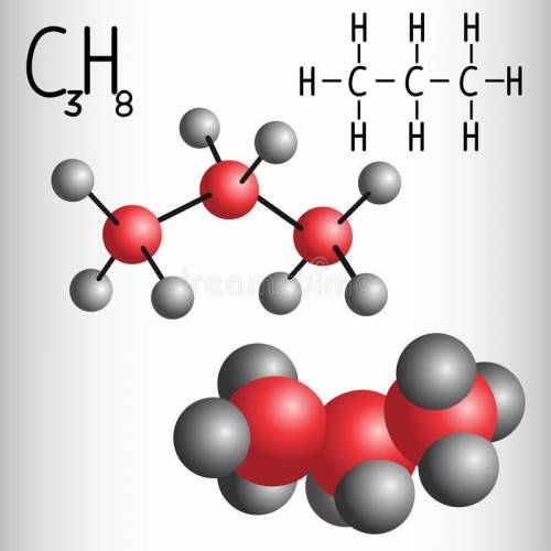 Начертите модель органических соединений C3H8​