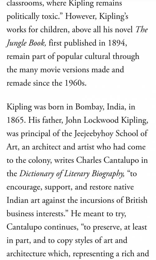 127 Say whether the following sentences are true or false,1. R. Kipling was born in Great Britain.2.