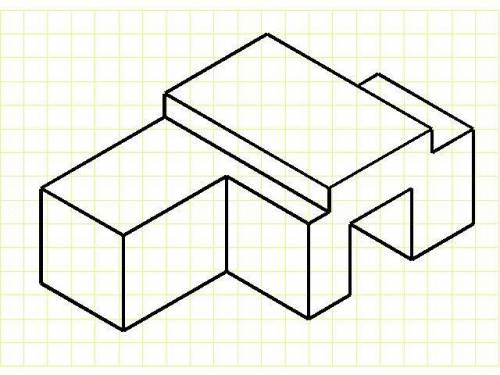 начертить это в изометрической проекции