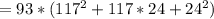 =93*(117^2+117*24+24^2)