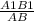 \frac{A1B1}{AB}