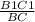 \frac{B1C1}{BC}