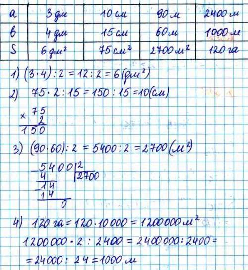 ОВ адьет-7. Пусть а и b — длины сторон прямоугольно-го треугольника, образующие прямой угол,S — площ