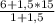 \frac{6+1,5*15}{1+1,5}