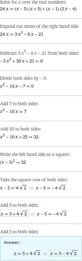 3(3x+x)2=(x-5)(x+5)+(2x-4)(x-1)