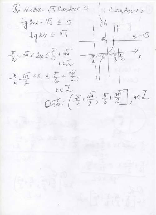 2 cos^2(2x) >= 1,5 sin(2x) - sqrt(3) cos(2x) <= 0 умоляю