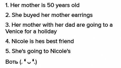 5. Read Hayley’s email to her aunt: Dear Auntie Jane,I’m writing to thank you for helping me to choo