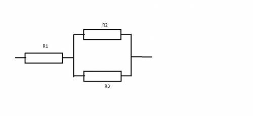 6. Резистор сопротивлением R1 = 5 Ом соединён последовательно с двумя параллельно соединёнными резис