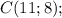 C (11; 8);