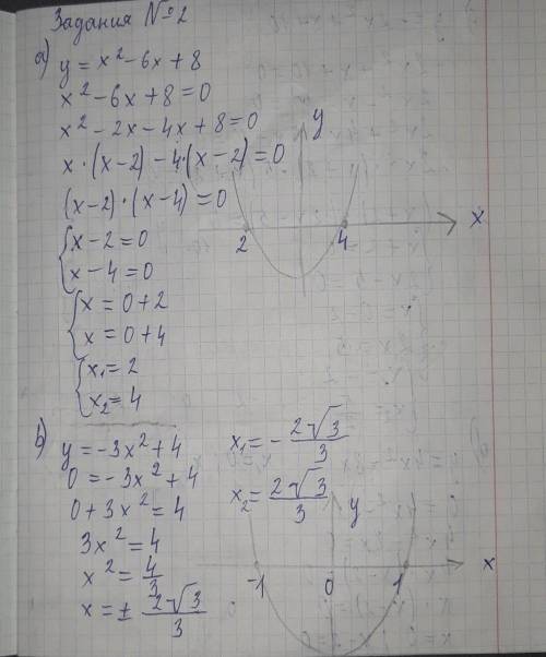 Найдите координаты вершины параболы: 1) а) y=2(x-4)^2+5 b) y=(x+7)^2-9 c) y=-x^2+12 d) y=-6(x-1)^22)