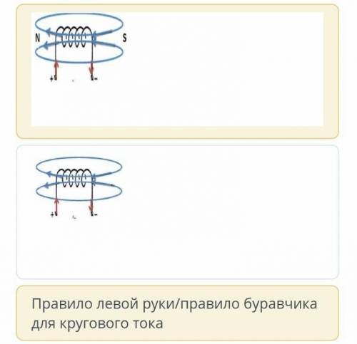 На рисунке изображена катушка с током Изобразите на рисунке силовые линии магнитного поля катушки и