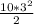 \frac{10*3^{2} }{2}