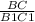 \frac{BC}{B1C1}