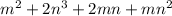 m^2 +2n^3 + 2mn + mn^2