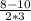 \frac{8-10}{2*3}