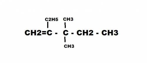 2 этил 3,3-диметил пентилен-1​ структурные формулы​
