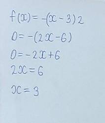 Определите промежутки убывания функции f (x) = - (x - 3)2​