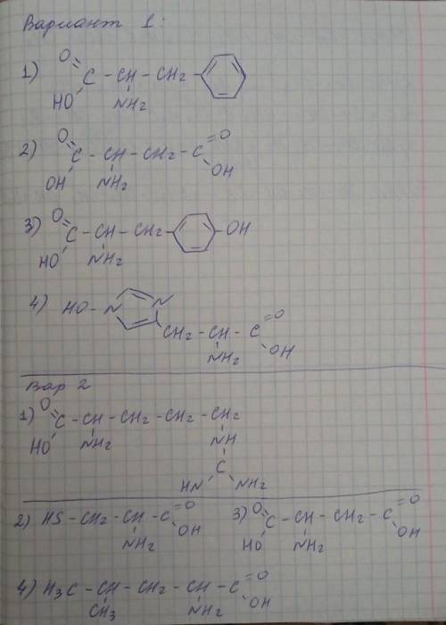 Решите один из вариантов Варіант 1 Напишіть пептид з таких амінокислот: фенілаланін, аспарагінова к-