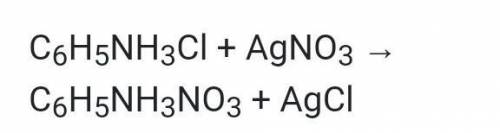 Ребят, может кто-нибудь расписать реакцию хлорида ортометилфениламмония с нитратом серебра?