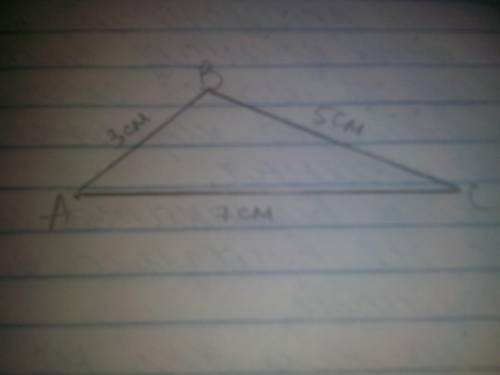 Задача 1. Побудувати трикутник із сторонами 4 см, 5 см і 7 см. Задача 2. Побудувати рівнобедрений тр