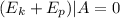 (E_{k} +E_{p})|A=0