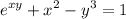 \displaystyle e^{xy}+x^2-y^3=1