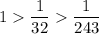 \displaystyle 1\frac{1}{32} \frac{1}{243}