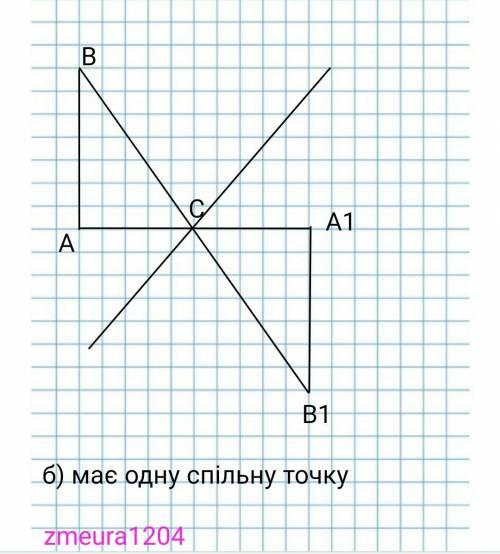 1. Побудуйте довільний трикутник і трикутник, симетричний даному, відносно прямої, якщо вона:а) розм