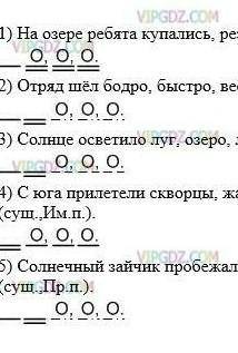 Дополните предложение однородные членами. Запишите полученные предложения. В реке отражались не толь