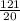 \frac{121}{20}