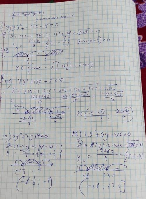 8 класс и обезательно решение квадратного неравенства​