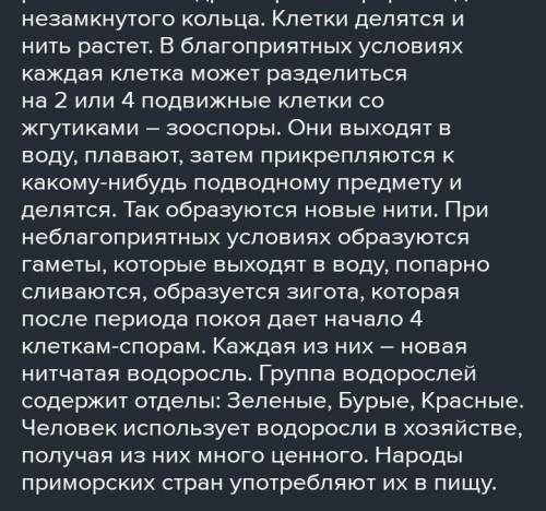 написать сочинение на тему, многообразие водрослей в НСО