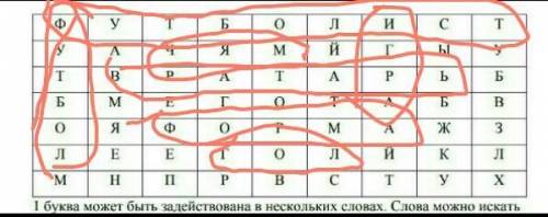 нужно найти 11 слов по физре.​