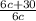 \frac{6c+30}{6c}