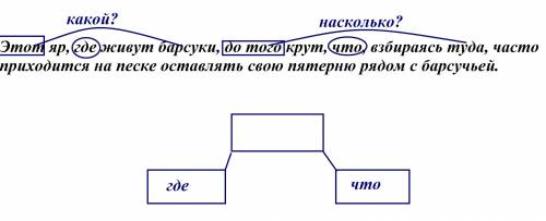 начертите схему образец на фото ❤❤❤❤ завтра сдаватьэтот яр Где живут барсуки до того крут Что взбира