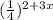 (\frac{1}{4} )^{2+3x}