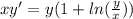 xy '= y(1 + ln( \frac{y}{x} ) ) \\