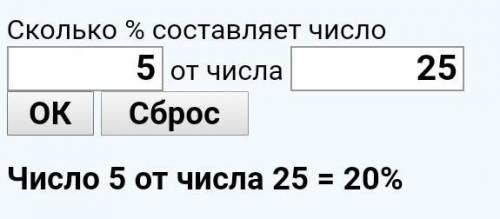 Задача 3. Сколько процентов составляет 5 кгяблок от 25 кг фруктов, привезённых в магазин?​