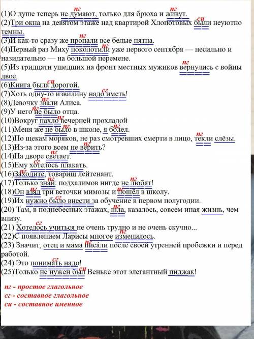 ОЧЕНЬ НАДО Спишите предложения, подчеркните грамматическую основу, определите вид сказуемого (1)О ду