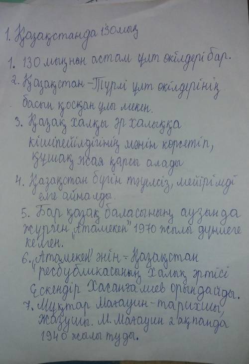 Сәуірдің он алтысы жаз (НАПИШИ) Нәтиже сабақТест(Толық жауап бер. Напиши полный ответ)1. Қазақстан Р