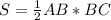 S=\frac{1}{2} AB*BC