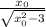 \frac{x_0}{\sqrt{x_0^{2}-3 } }