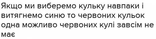 У коробці лежать 4 сині кулі та кілька червоних . Скілки червоних куль у коробці ,якщо ймовірність т