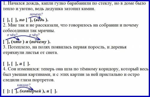 Задание. Расставить знаки препинания, построить схемы предложений 1. Начался дождь капли гулко бараб