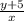 \frac{y+5}{x}