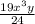 \frac{19x {}^{3}y }{24}