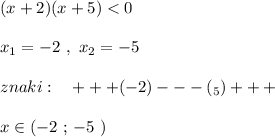 (x+2)(x+5)