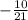 -\frac{10}{21}